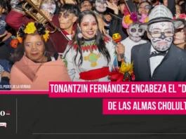 Tonantzin Fernández encabeza el "Desfile de las Almas Cholultecas"