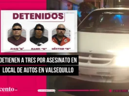 Detienen a tres por asesinato en local de autos en Valsequillo