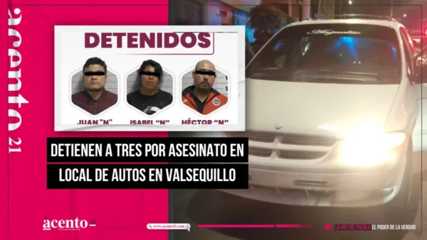 Detienen a tres por asesinato en local de autos en Valsequillo