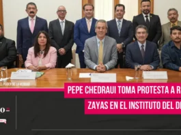 Pepe Chedraui toma protesta a Ricardo Zayas en el Instituto del Deporte