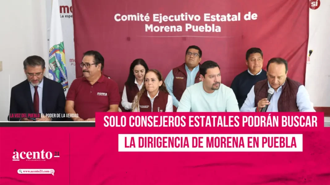 Solo consejeros estatales podrán buscar la dirigencia de Morena Puebla