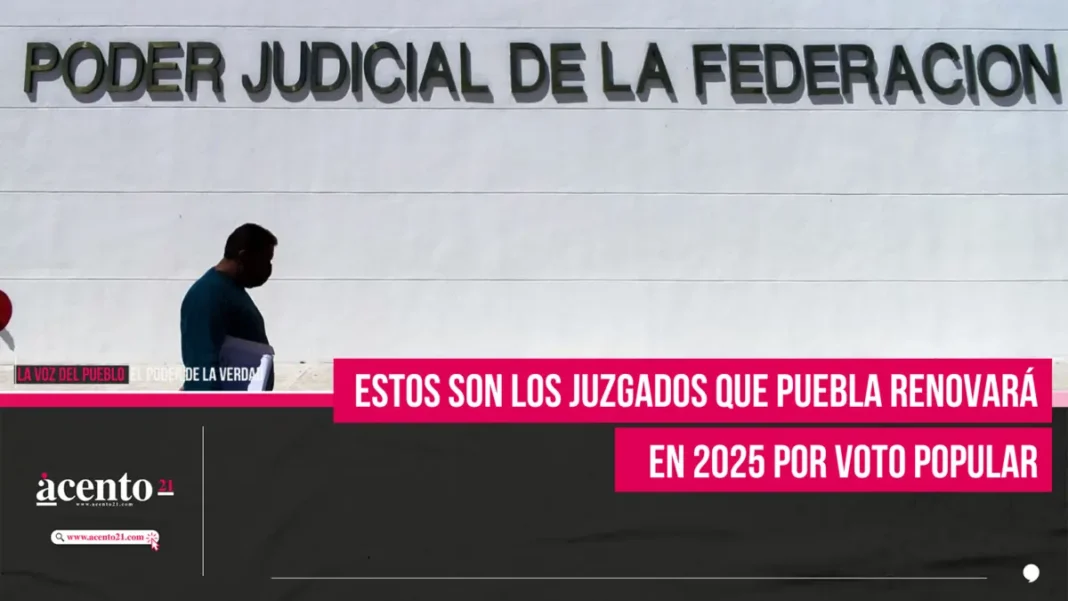 Puebla renovará 13 juzgados por voto popular en 2025