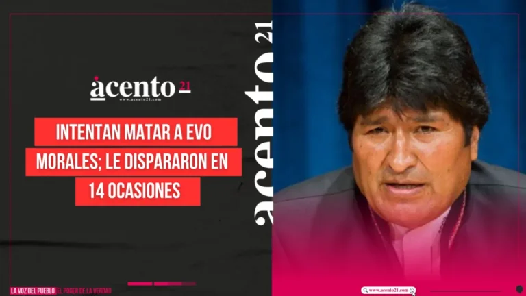 Intentan matar a Evo Morales; le dispararon en 14 ocasiones