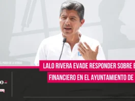 Lalo Rivera evade responder sobre el hoyo financiero en el Ayuntamiento de Puebla