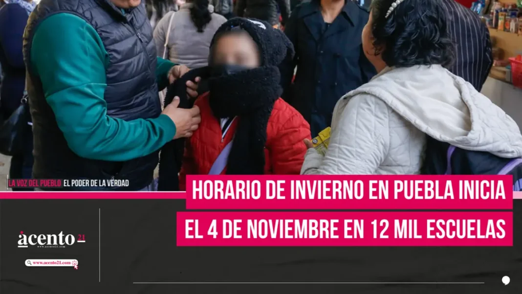 Horario de invierno en Puebla inicia el 4 de noviembre