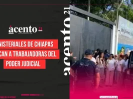 Ministeriales de Chiapas atacan a trabajadoras del Poder Judicial