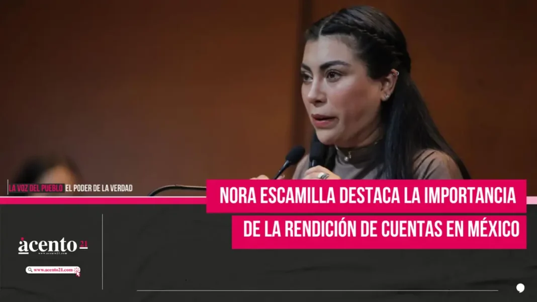 Nora Escamilla destaca la importancia de la rendición de cuentas en México