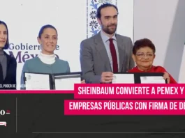 Sheinbaum convierte a Pemex y CFE en empresas públicas con firma de decreto