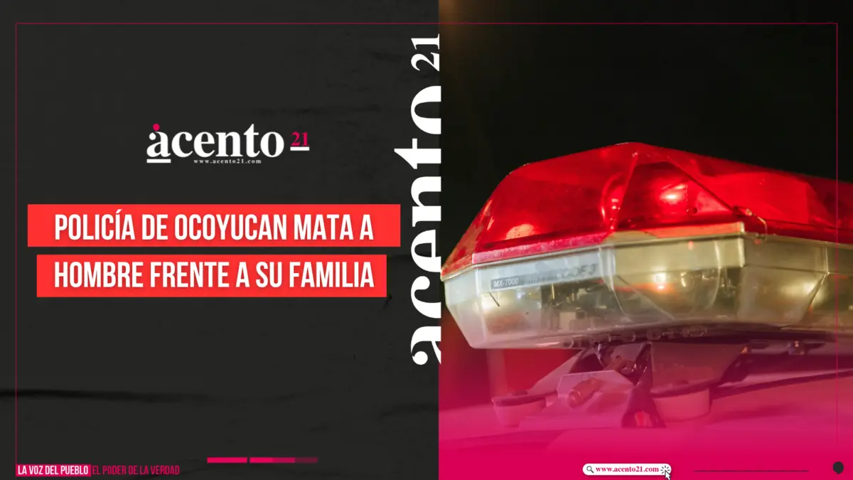 Policía de Ocoyucan mata a hombre frente a su familia