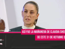 Así fue la mañanera de Claudia Sheinbaum del 31 de octubre de 2024