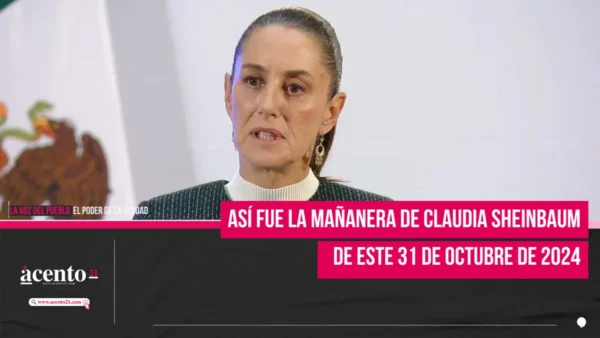 Así fue la mañanera de Claudia Sheinbaum del 31 de octubre de 2024