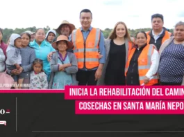 Inicia la rehabilitación del camino saca cosechas en Santa María Nepopualco