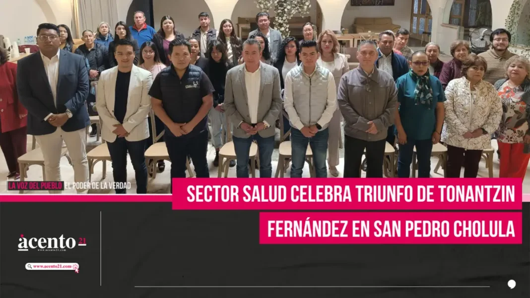 Sector salud celebra triunfo de Tonantzin Fernández en San Pedro Cholula