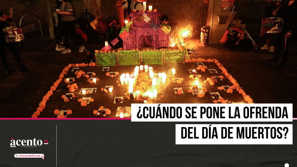 ¿Cuándo se debe poner la ofrenda para el Día de Muertos