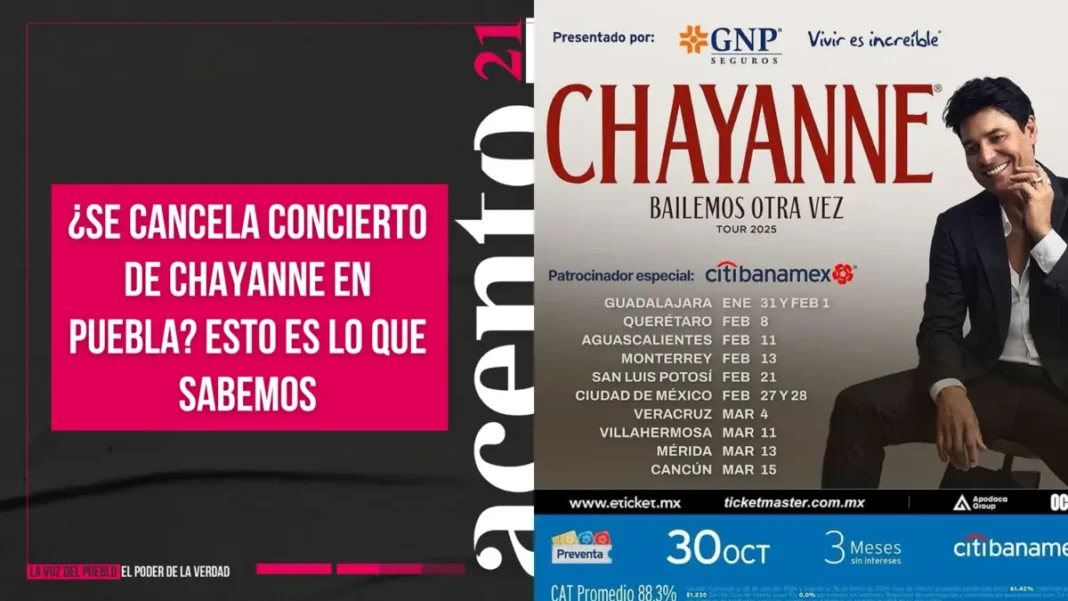 ¿Se cancela concierto de Chayanne en Puebla Esto es lo que sabemos