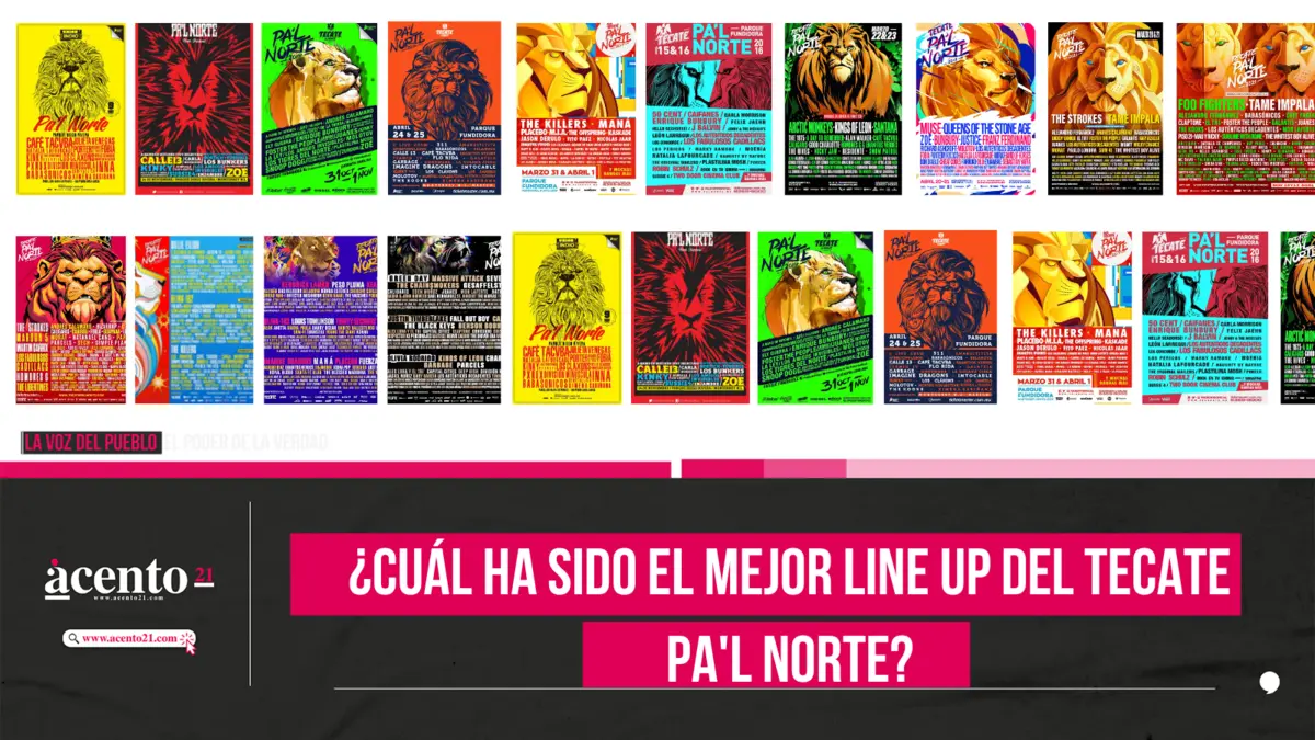 ¿Cuál ha sido el mejor line up del Tecate Pa'l Norte