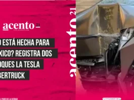 ¿No está hecha para México Registran dos choques la Tesla Cybertruck