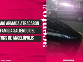 A mano armada atracaron a familia saliendo del Toks de Angelópolis