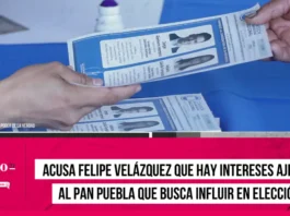 Acusa Felipe Velázquez que hay intereses ajenos al PAN Puebla que busca influir en elección