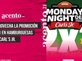 Aprovecha la promoción 2x1 en hamburguesas de Carl’s Jr.