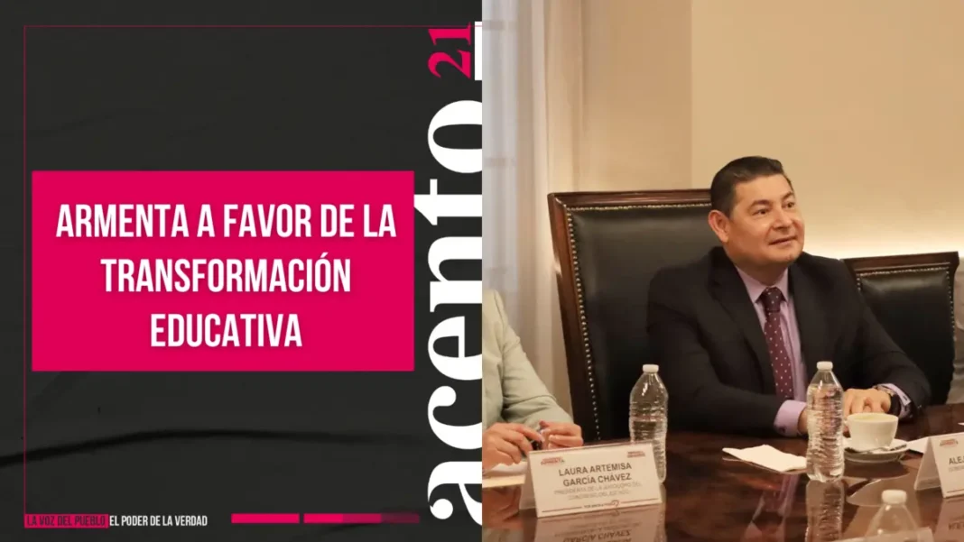 Armenta a favor de la transformación educativa