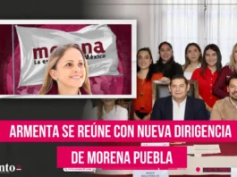 Armenta se reúne con nueva dirigencia de Morena Puebla