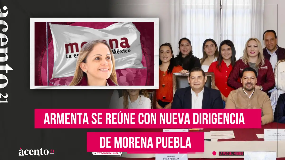 Armenta se reúne con nueva dirigencia de Morena Puebla