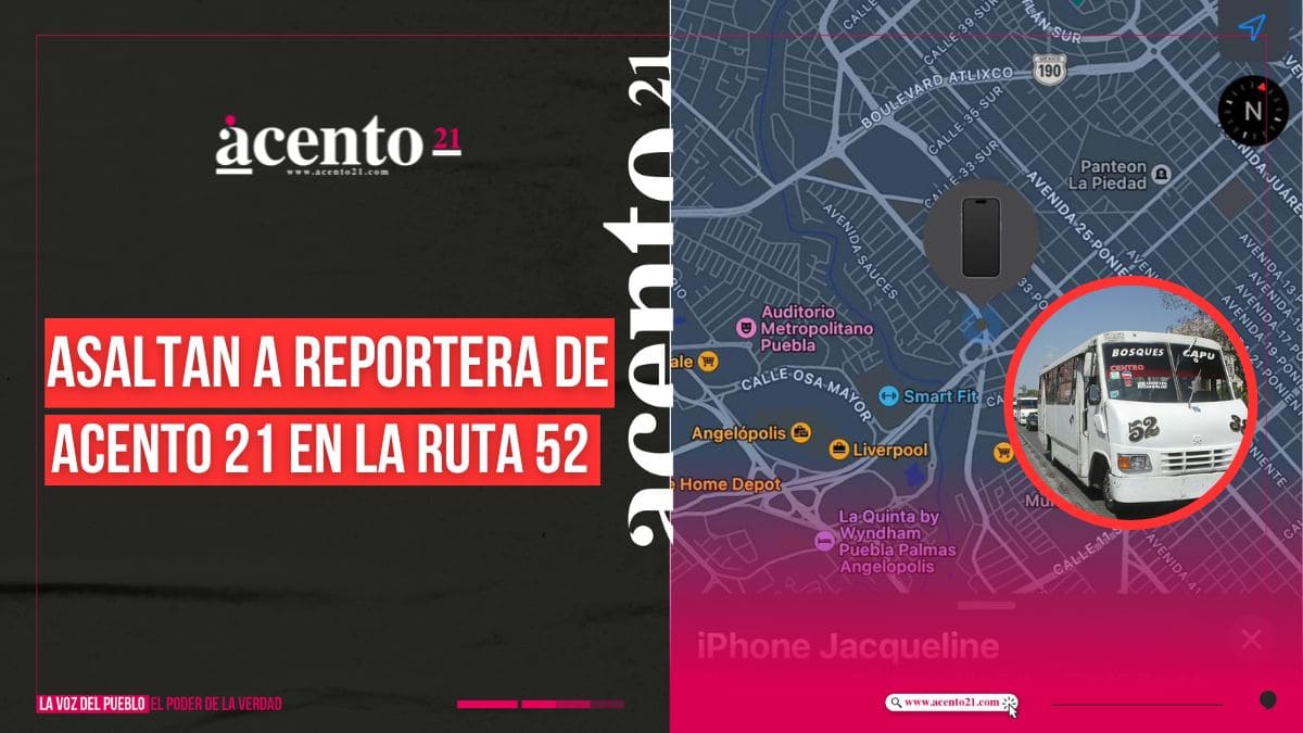 Asaltan a reportera de Acento 21 en la ruta 52