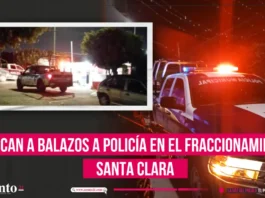 Atacan a balazos a policía en el Fraccionamiento Santa Clara