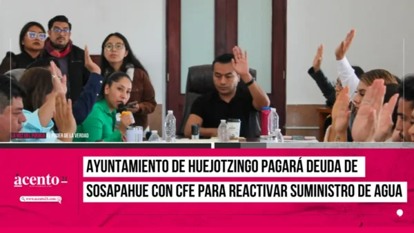 Ayuntamiento de Huejotzingo pagará deuda de SOSAPAHUE con CFE para reactivar suministro de agua