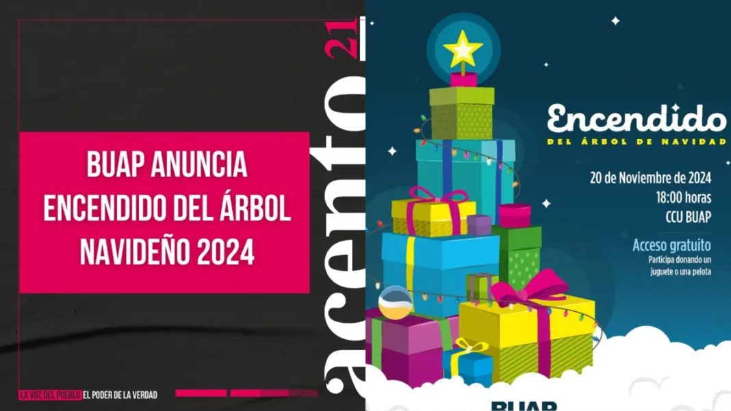 BUAP anuncia encendido del Árbol Navideño 2024