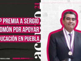 BUAP entrega a Sergio Salomón medalla por filantropía educativa por el impulso a CU2