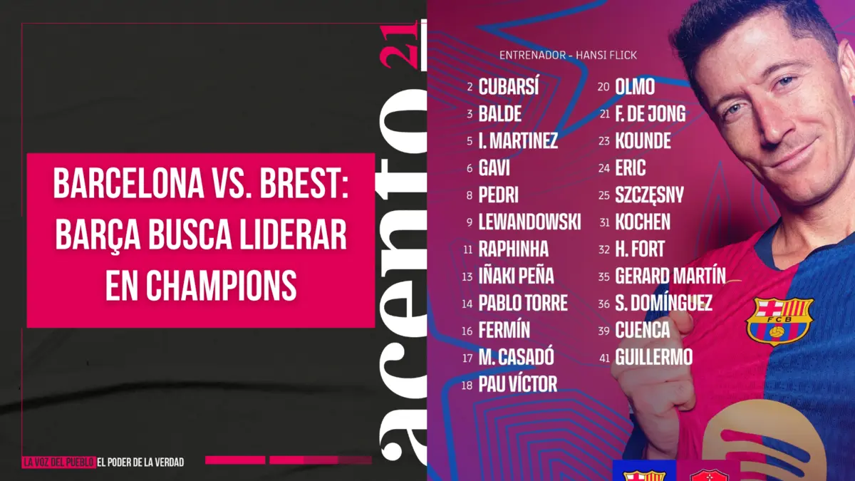 Barcelona vs. Brest Barça busca liderar en Champions