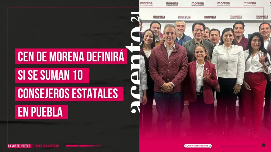 CEN de Morena definirá si se suman 10 consejeros estatales en Puebla