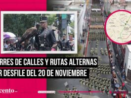 Cierres de calles en Puebla por desfile del 20 de noviembre 2024