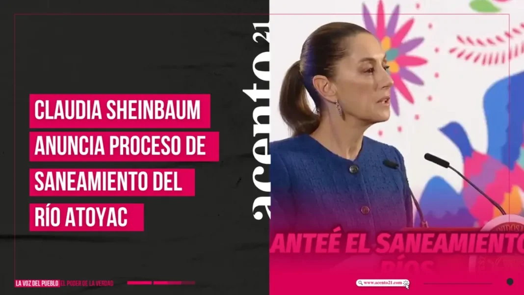 Claudia Sheinbaum anuncia proceso de saneamiento del Río Atoyac