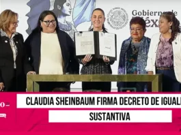 Claudia Sheinbaum firma decreto de igualdad sustantiva