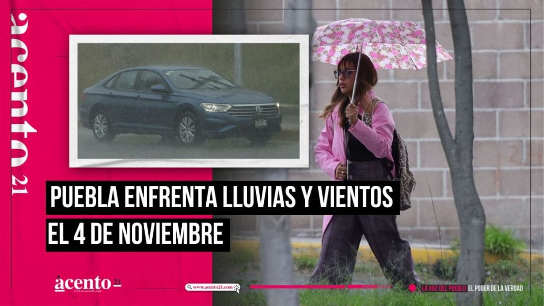 Clima en Puebla lluvias y vientos para el 4 de noviembre