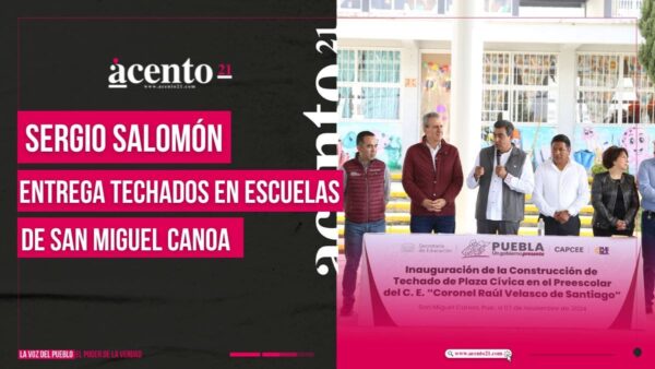 Con obras educativas, gobierno de Sergio Salomón