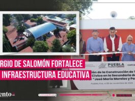 Con techados en escuelas, gobierno de Sergio de Salomón contribuye a cuidar salud de estudiantes