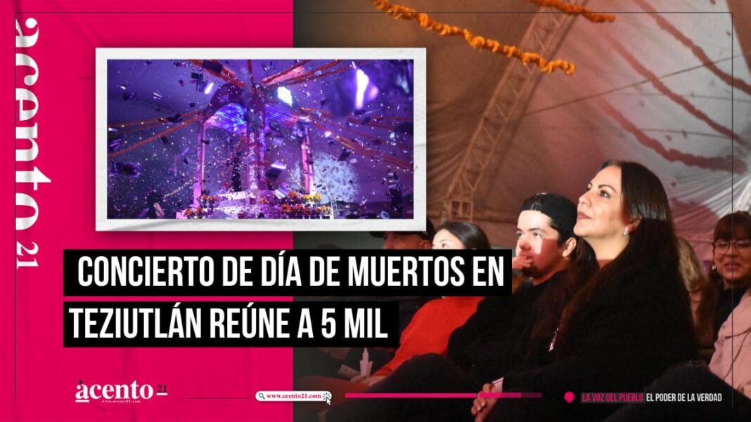 Concierto Una Noche de luz en un Día de Muertos reúne a más de 5 mil espectadores en Teziutlán