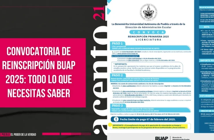 Convocatoria de reinscripción BUAP 2025 Todo lo que necesitas saber