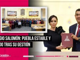 Deja actual gobierno estatal un Puebla con estabilidad, desarrollo y unido Sergio Salomón