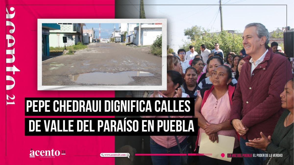 Dignificará Pepe Chedraui Vialidades de la colonia Valle del Paraíso