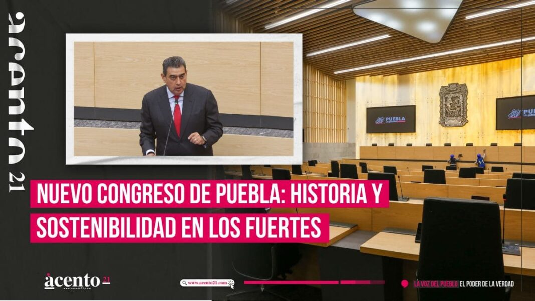 El nuevo Congreso de Puebla hará historia 200 años y no es suntuoso Sergio Salomón