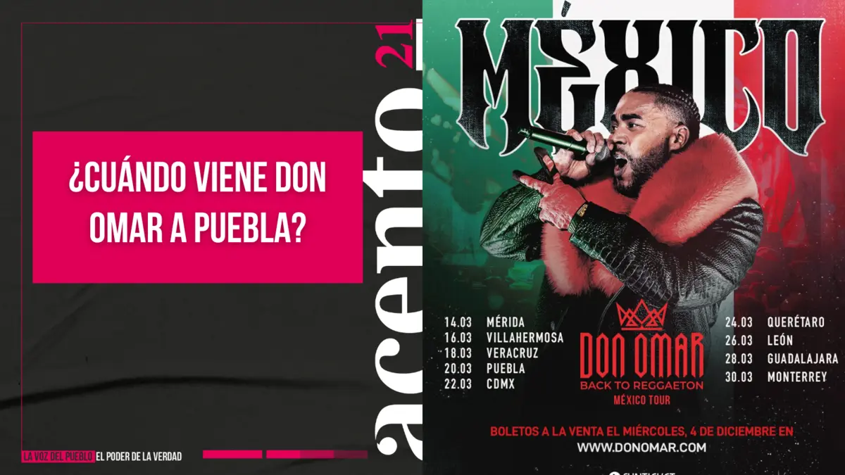 El rey del reguetón Don Omar vendrá a Puebla