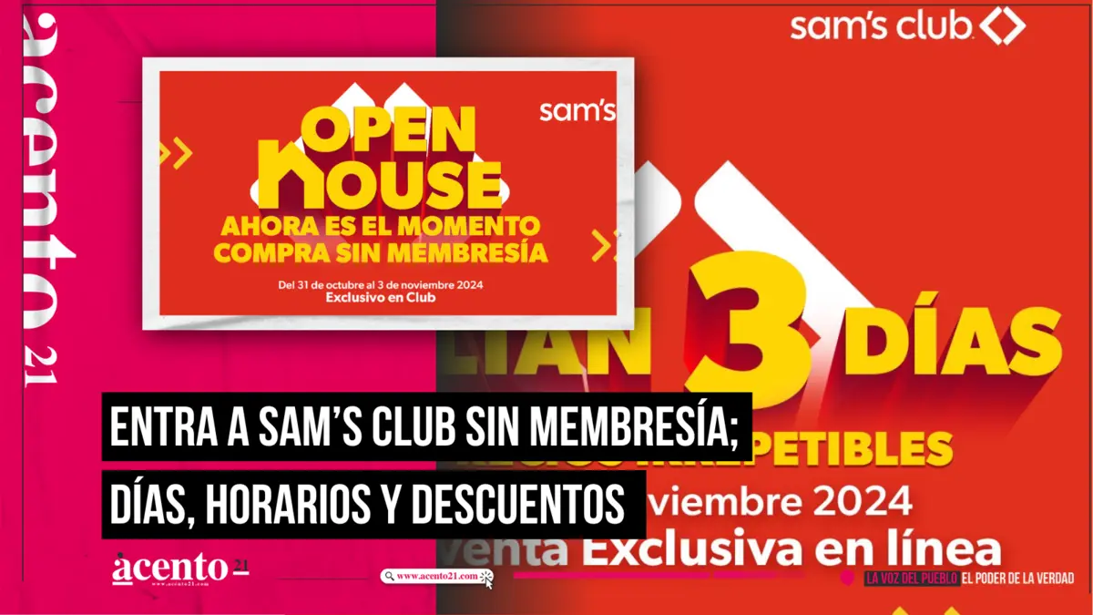 Entra a Sam’s Club sin membresía; días, horarios y descuentos