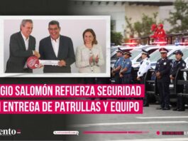 Entrega Sergio Salomón patrullas y equipo para fortalecer seguridad de Puebla