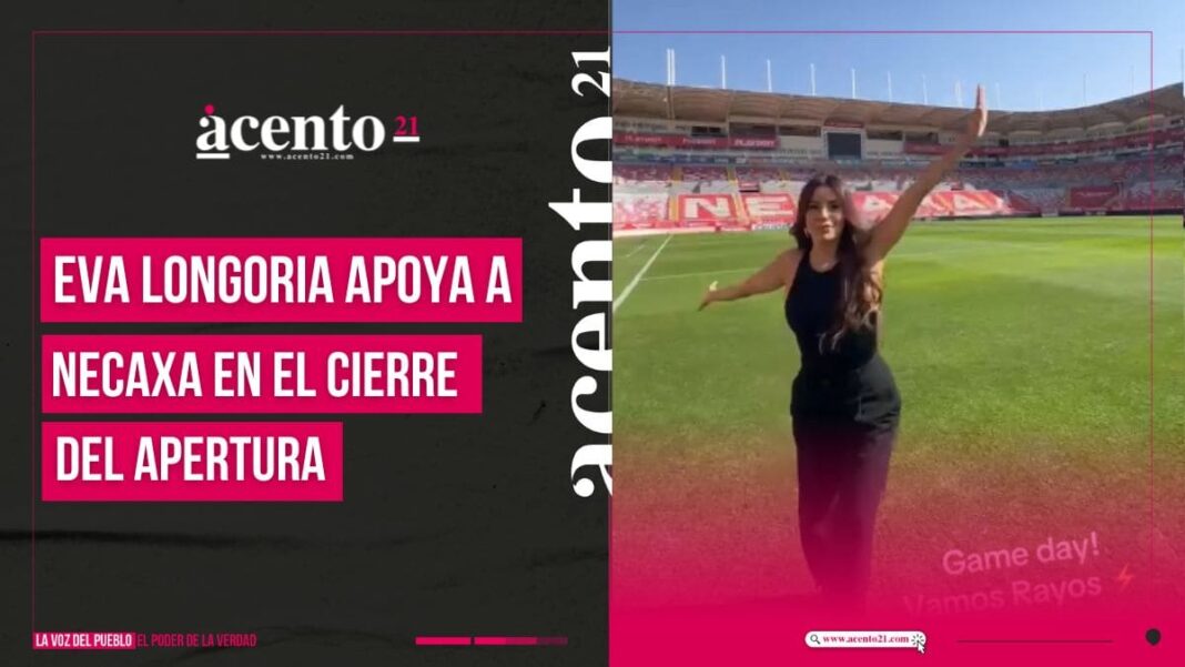 Eva Longoria visita a Necaxa en el cierre del Apertura 2024