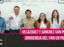 Felipe Velázquez y Rocío Sánchez De la Vega se registran para la dirigencia del PAN Puebla